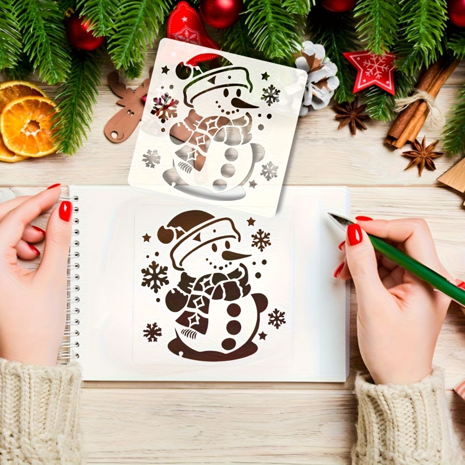 christmas diy art template