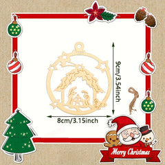 wood cutout Christmas decorations