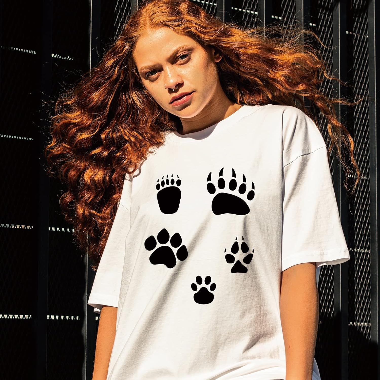 animal footprint stencil for DIY crafts