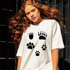 animal footprint stencil for DIY crafts