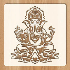 reusable ganesha painting stencil for diy crafts