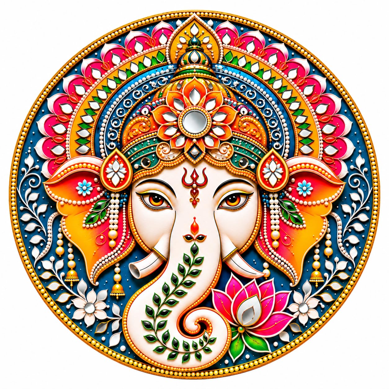 Lord Ganesha wall decoration for mandir