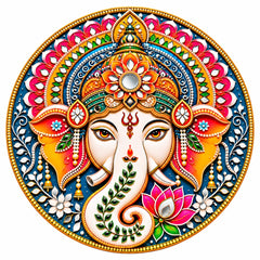 Lord Ganesha wall decoration for mandir