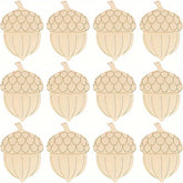 wooden pine cone craft cutouts rustic mdf christmas decorations halloween diy wooden ornaments