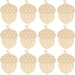 wooden pine cone craft cutouts rustic mdf christmas decorations halloween diy wooden ornaments