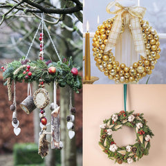 Cliths Wooden Wreath Frames for Crafts MDF Hoop Rings DIY Floral Decor Pack of 6 or 12 Home Wall Decorations