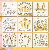 happy easter stencil easter egg stencil bunny stencil easter egg design plastic stencils stencil for card making fabric painting stencils for clothes
