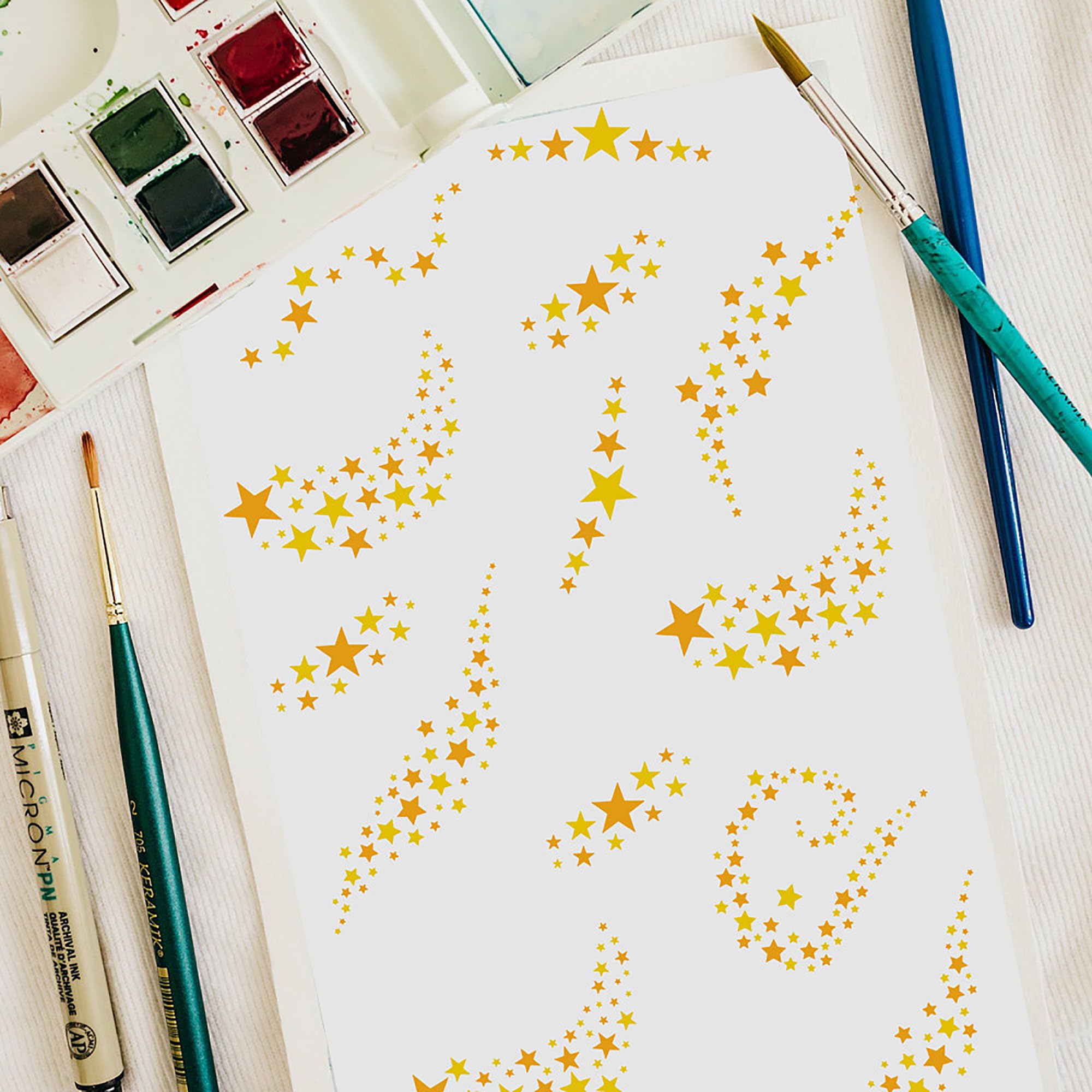 multi-surface star design template