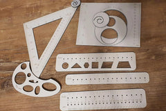Cliths Ruler Set for Drawing Spirograph Design and Easy Circles Precision Geometry Tool for Artists Students Engineers