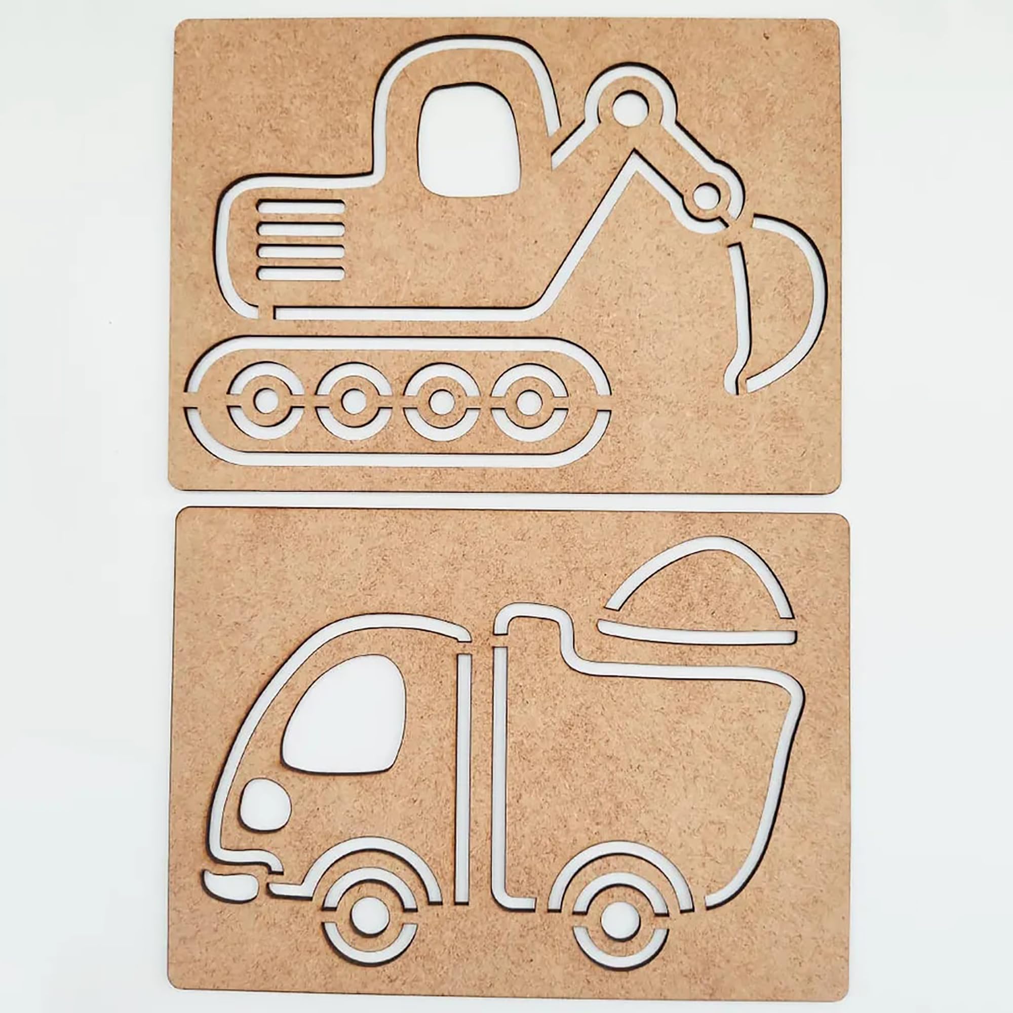 Preschool drawing aids Montessori style vehicle template kit