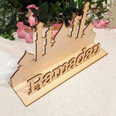 Cliths Wooden Ramadan Decoration Set Eid Table Decor & DIY Craft for Kids Islamic Decorations Ramadan Mubarak Gift