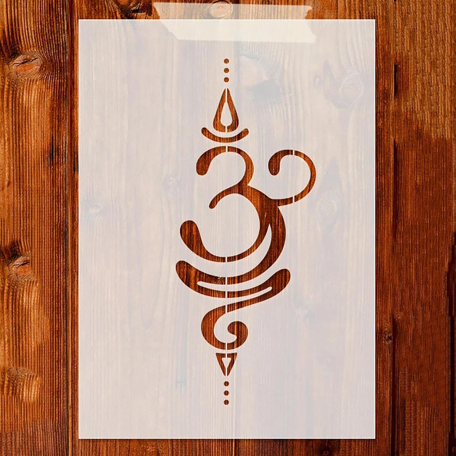 Om stencil for fabric painting