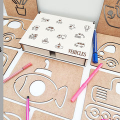 wooden vehicle toys for toddlers