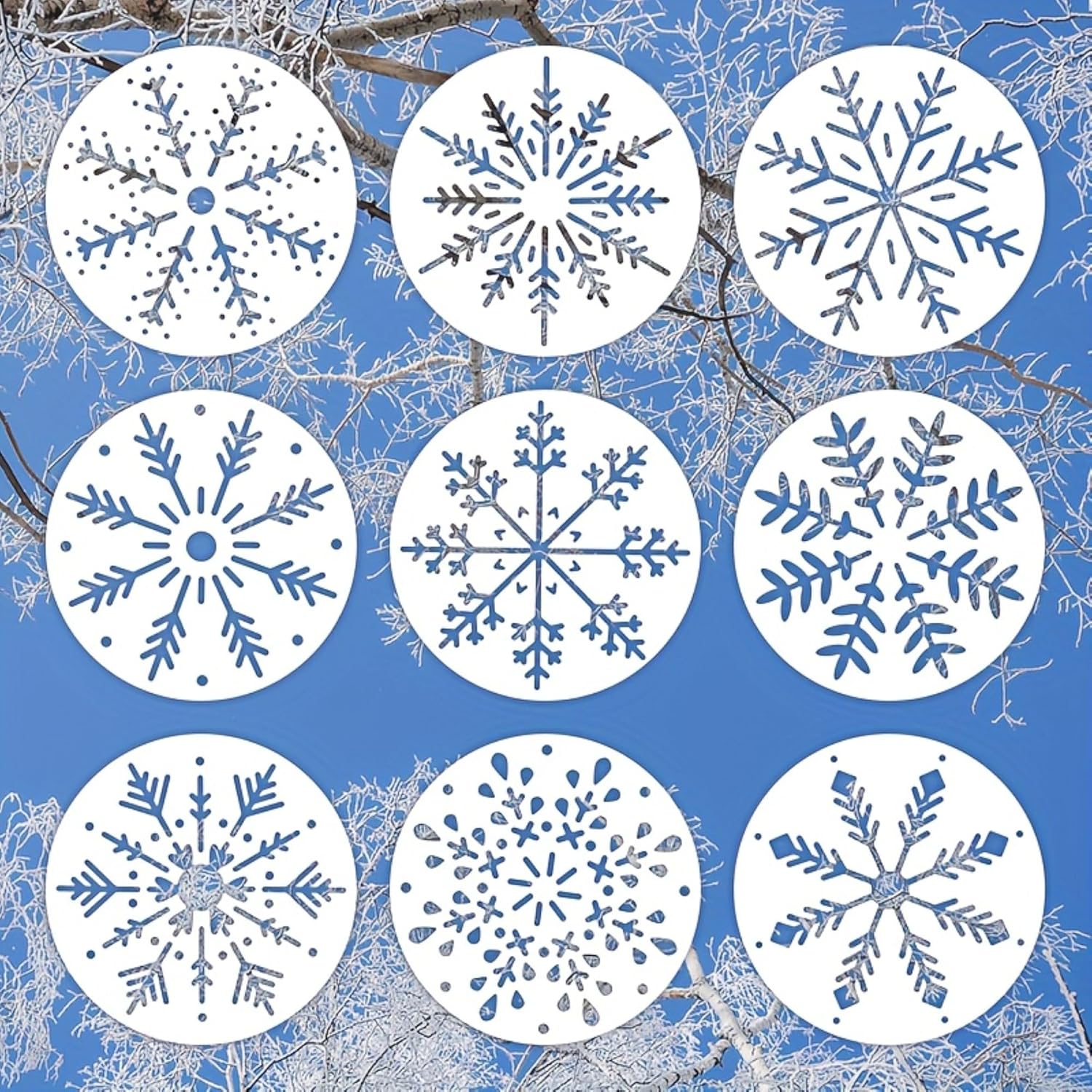 snowflake embroidery stencil for fabric