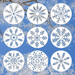 snowflake embroidery stencil for fabric