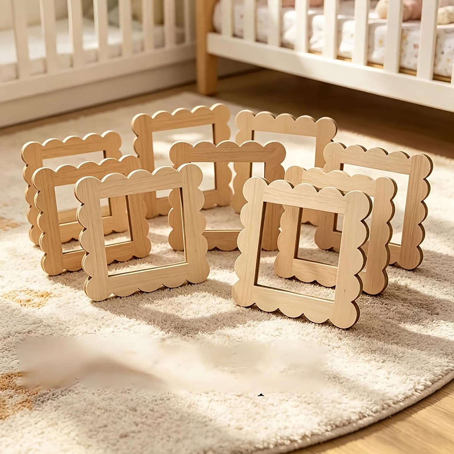 wooden square frame blank for handmade crafts