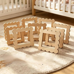 wooden square frame blank for handmade crafts