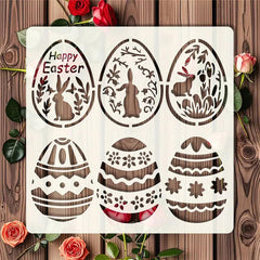 bunny stencil happy easter stencil face paint for easter stencil easter egg stencil easter stamps stencils moulds happy easter stencil reusable stencils for craft and art plastic stencil for painting
