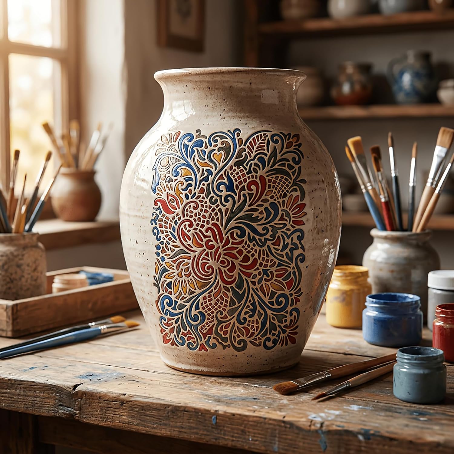 large flower painting template for crafts