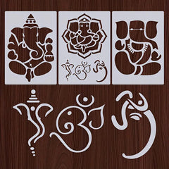 ganesha stencil large size lord ganesha stencil lord ganesha stencil for wall painting home ganesha stencil for diwali decorations indian god idols lord ganesha wall art