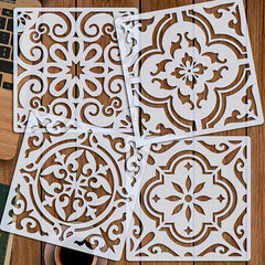plastic stencil for wall and floor painting