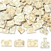 Cliths Pack of 20 Camera Wood Cutouts MDF Crafts DIY Photography Themed Decor Paintable Wooden Shapes