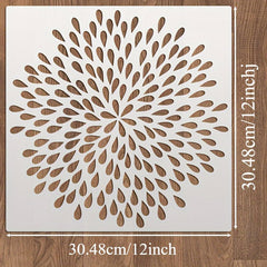 pet floral stencil for diy crafts