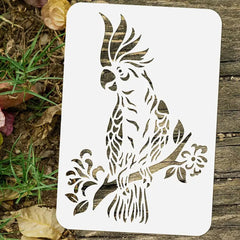 intricate bird template for crafts