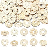 Cliths Pack of 20 Wooden Donut Cutouts MDF Craft Shapes DIY Sweet Treat Decor for Home