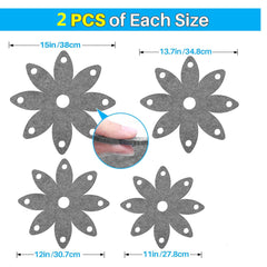 premium 8pcs felt pan protectors set for cookware storage