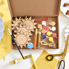 Unfinished wooden "Love Dad" shapes for craft projects