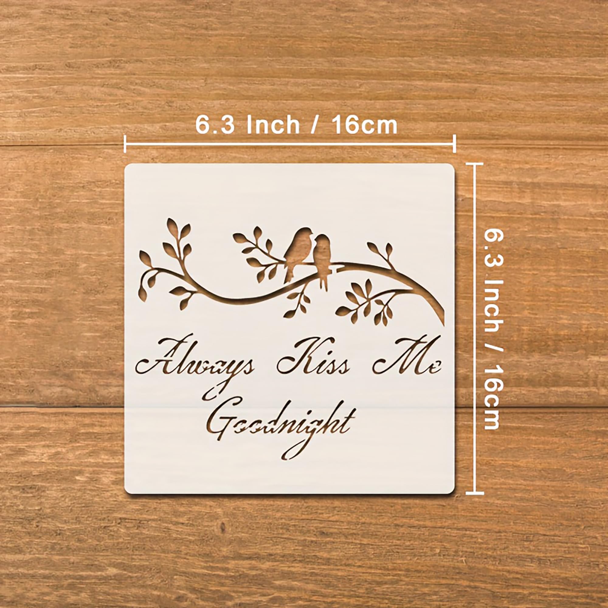 9 pcs inspirational stencil set