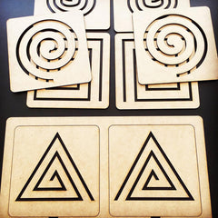 Montessori inspired fine motor skill development tracing set