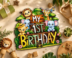 wild one birthday party table decor