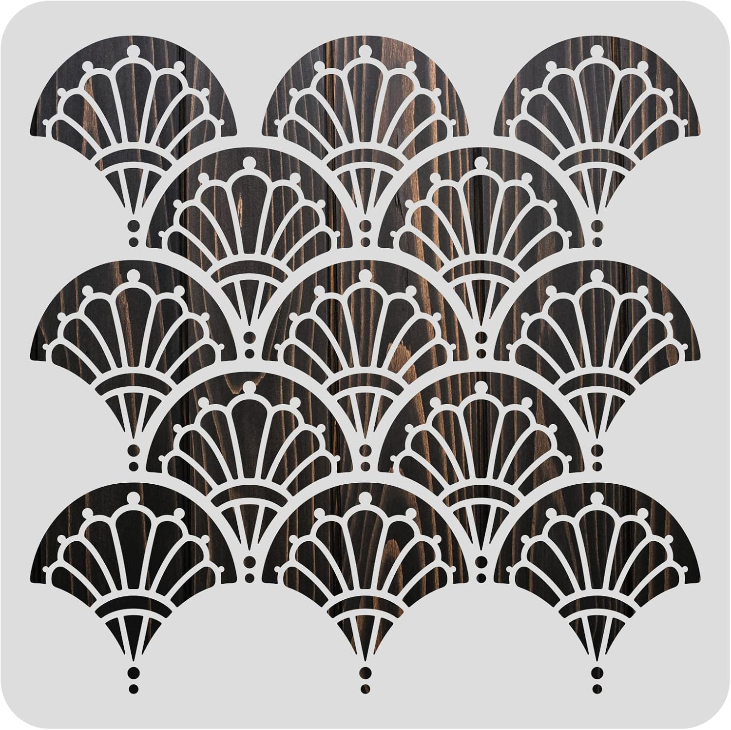 wall tile stencil decor