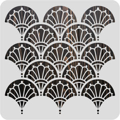 wall tile stencil decor