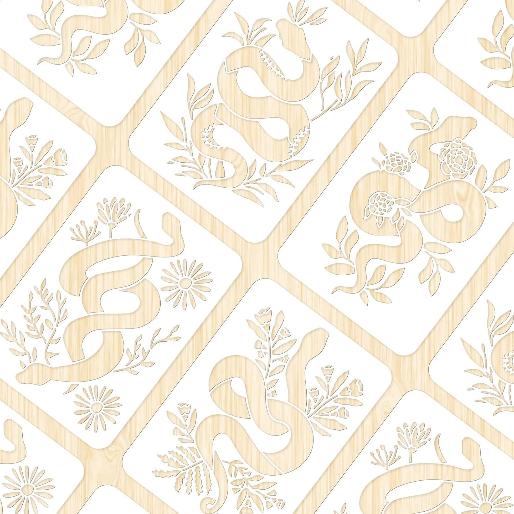 reusable snake plant craft stencils