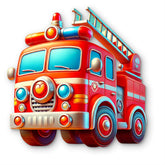 cartoon truck wall hanging for kids room