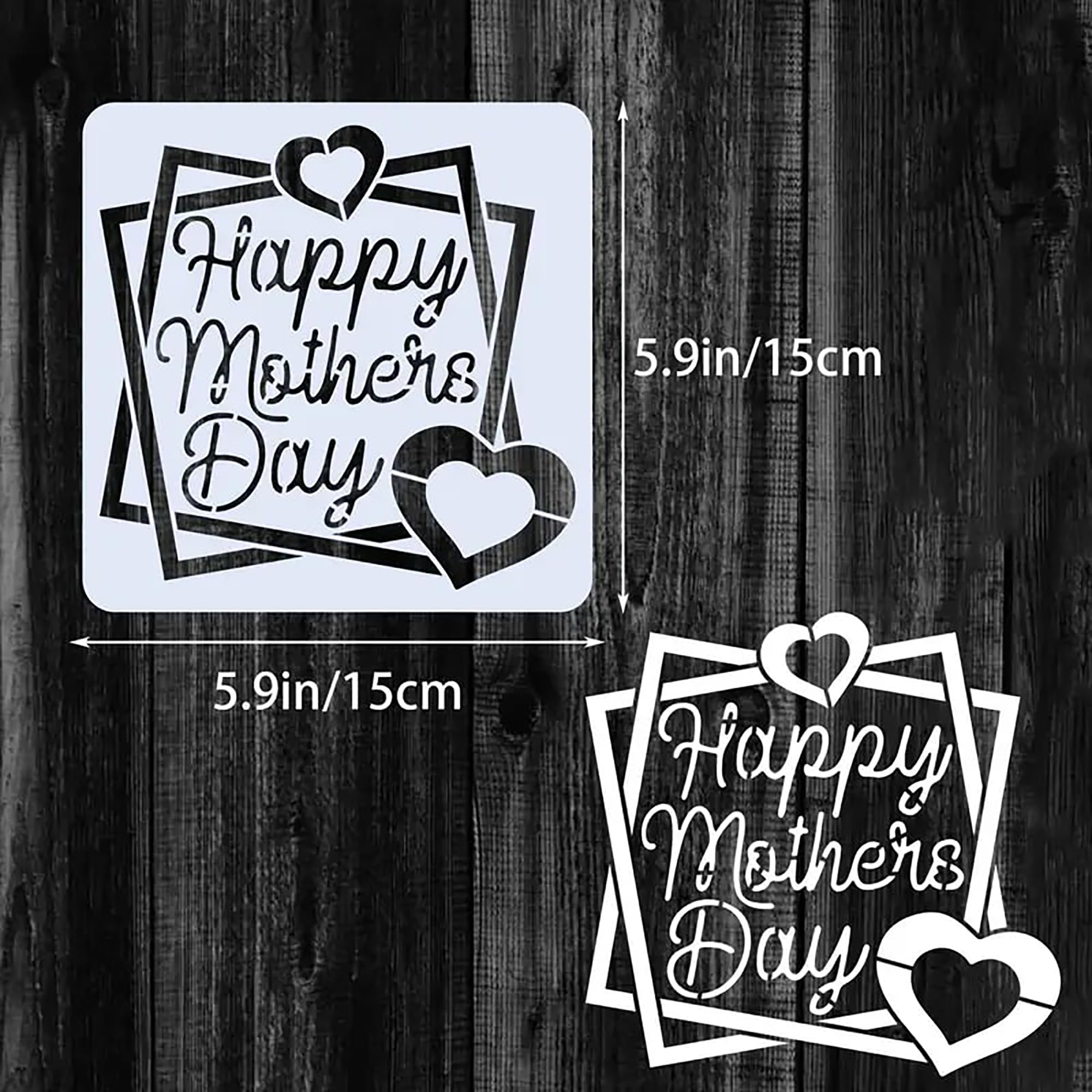 parents day stencil set 9 pieces