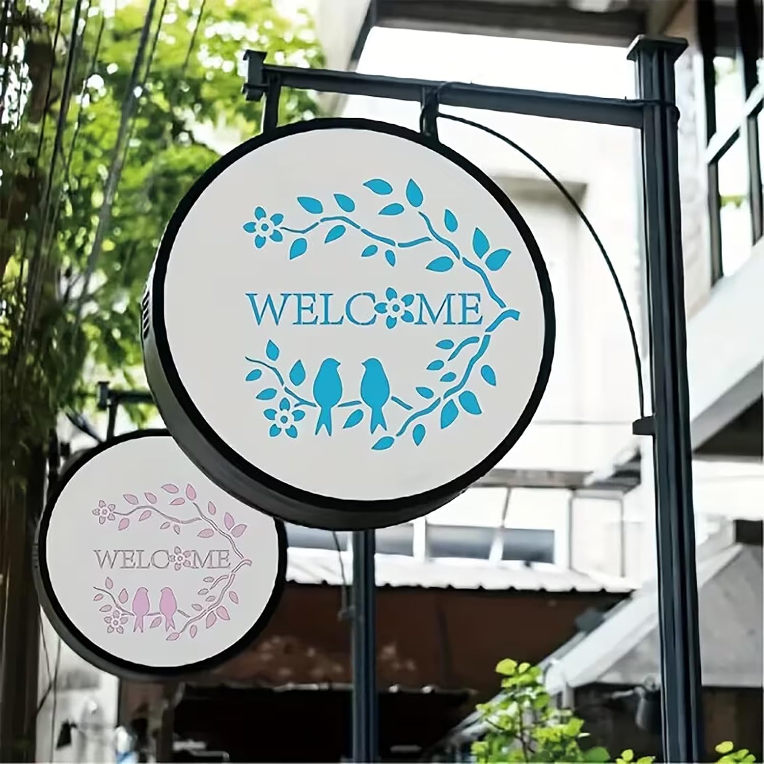 welcome porch sign template