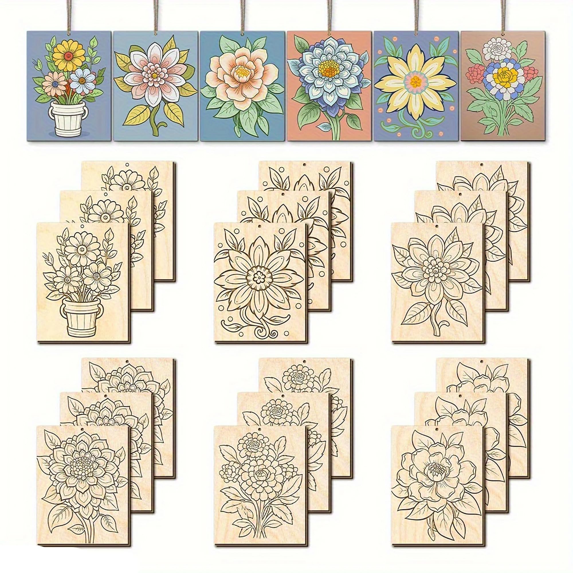 diy wooden flower decorations