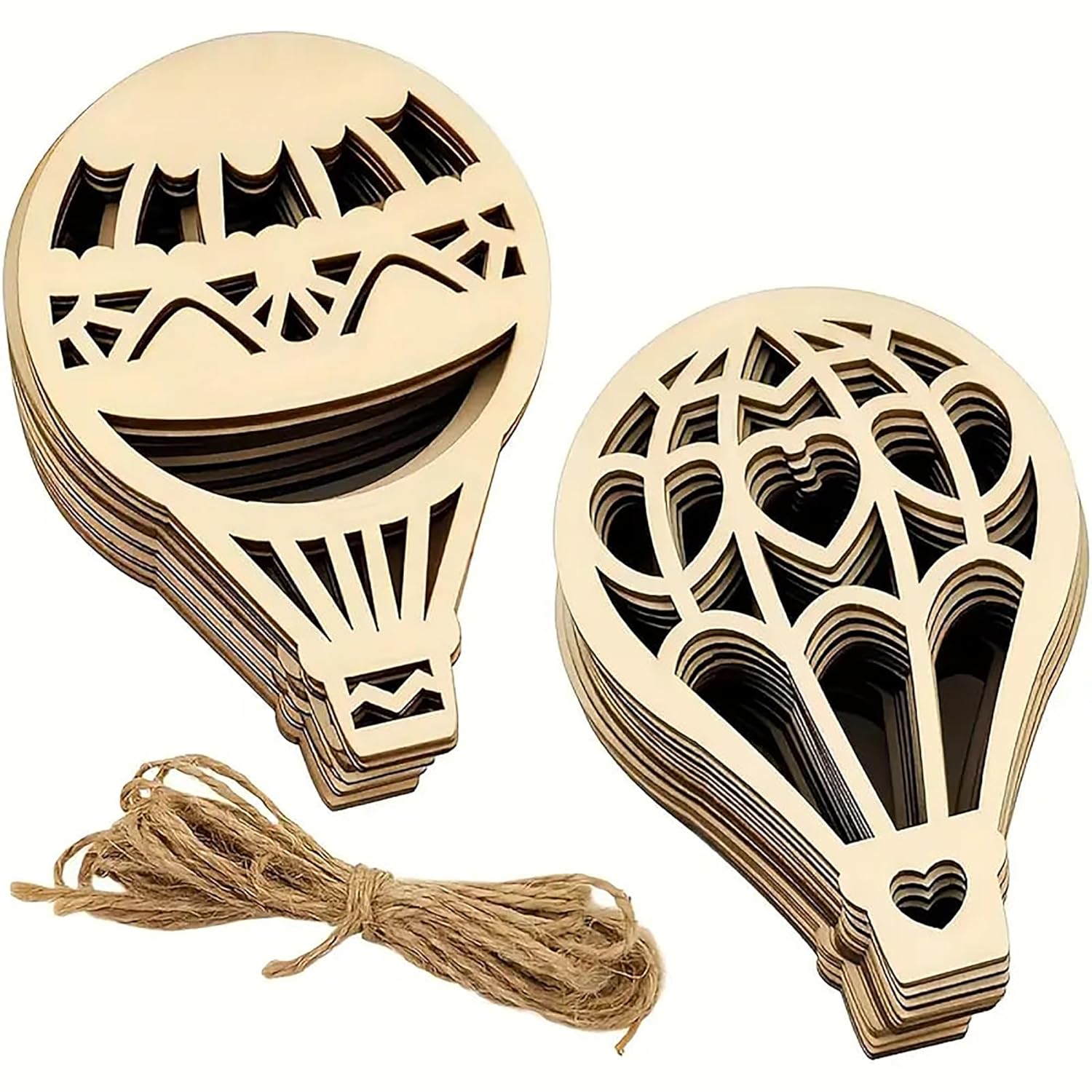 wooden hot air balloon cutouts