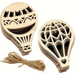 wooden hot air balloon cutouts