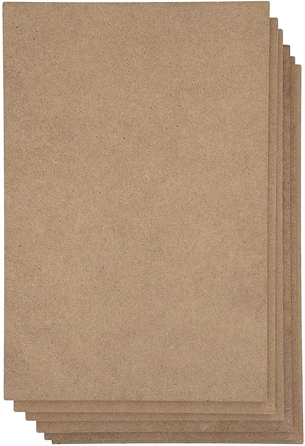 Stack of brown cardboard sheets