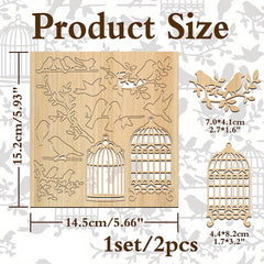 diy wooden bird texture boards