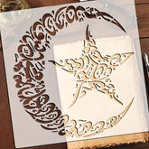 moon and stars painting stencil reusable stencil for wall decor plastic craft stencil for diy