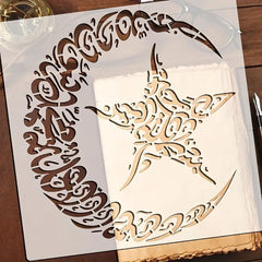 moon and stars painting stencil reusable stencil for wall decor plastic craft stencil for diy