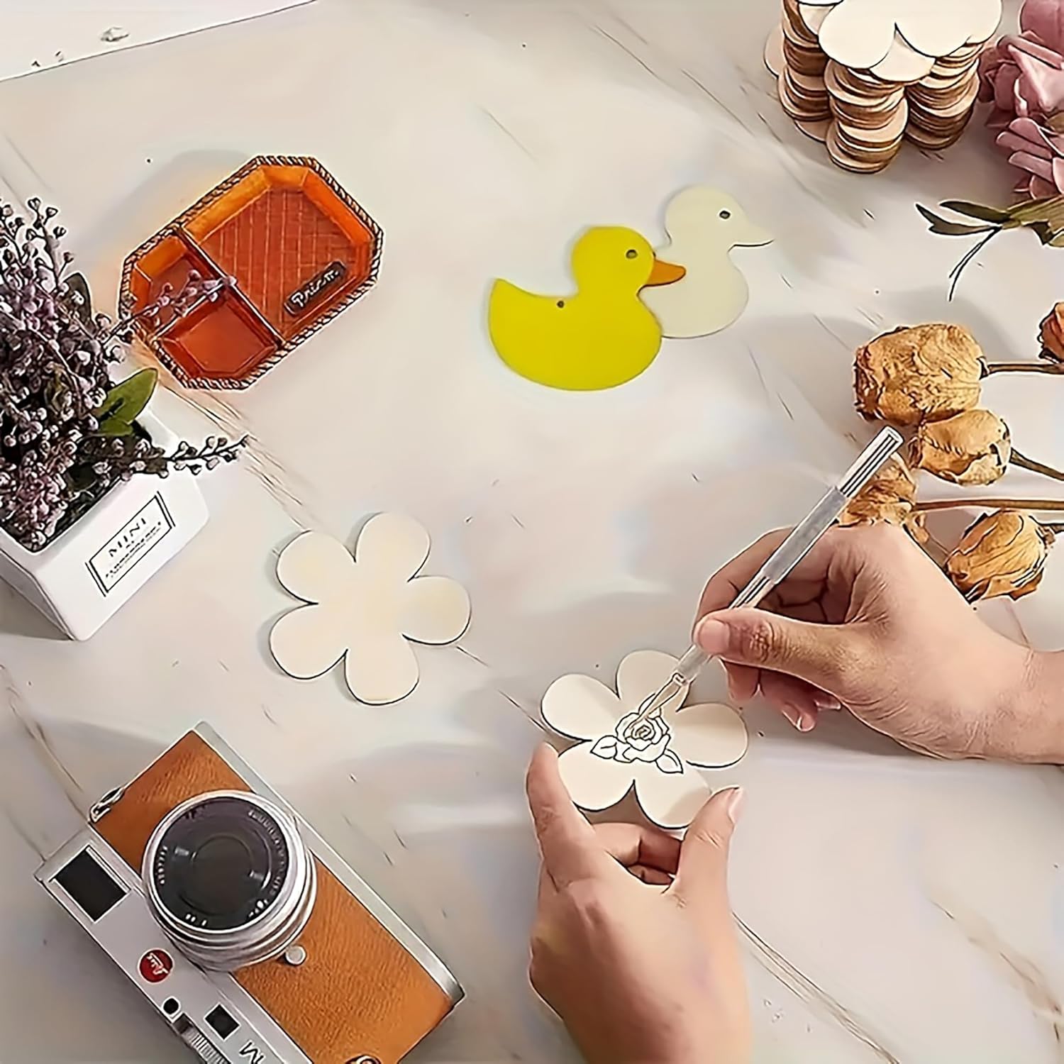 wooden diy holiday decoration kit