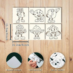 food emoticon stencils reusable