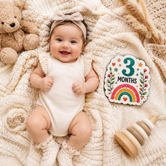 colorful rainbow baby photo props